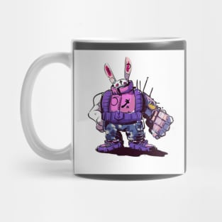 Metal rabbit robotic Mug